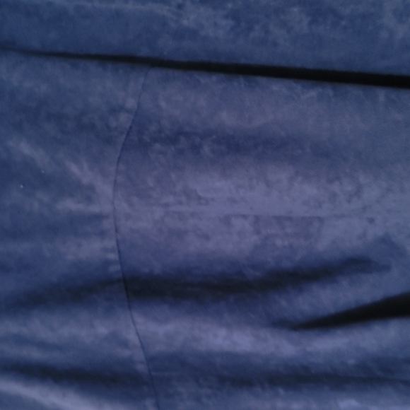 Vintage 100% cotton velour blue skirt and vest - Picture 5 of 9